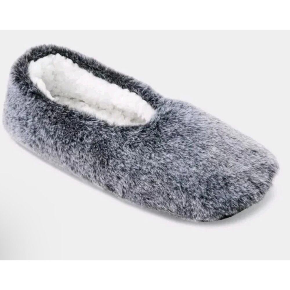 Auden Women’s Faux Fur Slipper Socks Grippers Shearling Linning Size S/M 5/7